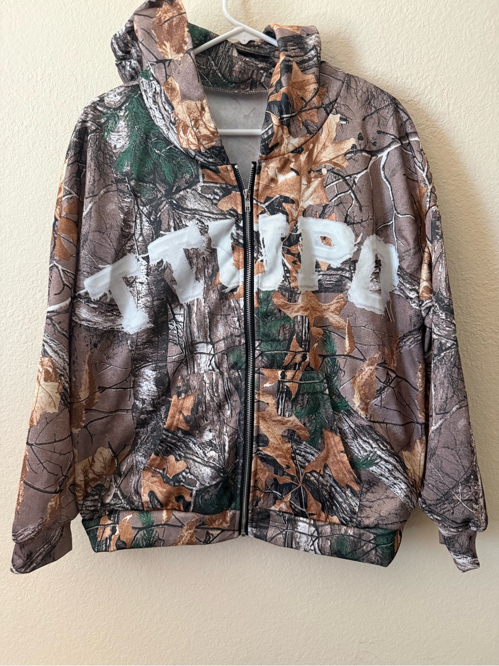 TUPCO DEPT. Men's Camouflage Full Zip Fleece Hoodie Multicolor Size M NWOT
